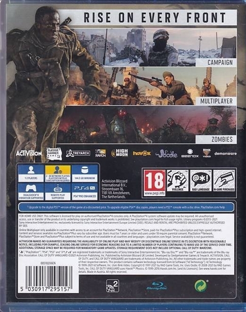 Call of Duty Vanguard - PS4 (B Grade) (Genbrug)